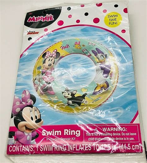 Disney Minnie Mouse Swim Ring New In Package Inflates To 175 Inches