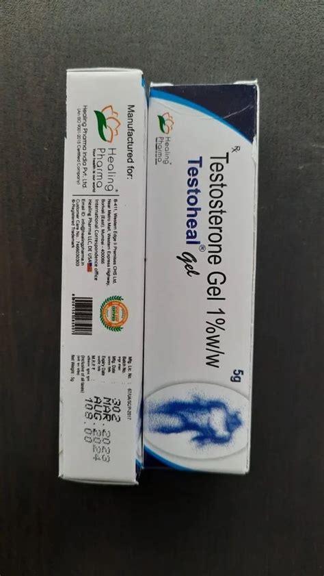 Testosterone Testoheal Gel Packaging Type Box Packaging Size