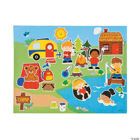 Summer Camp Sticker Scenes Oriental Trading