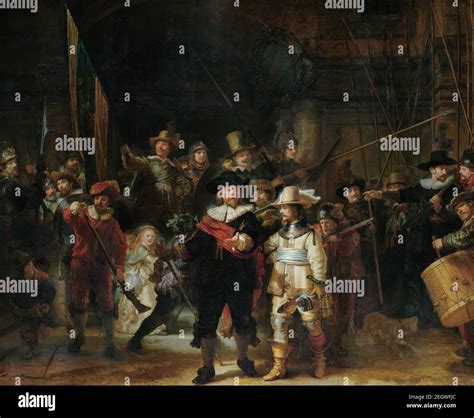 Rembrandt famous picture the night watch hi-res stock photography and ...