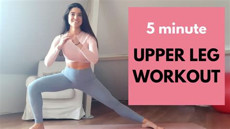 5 Minute UPPER LEG WORKOUT AT HOME No Equipment YouTube