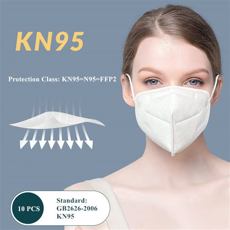 5 Ply Face Masks Disposable Surgical Face Masks 10 Packs Safty Kn95