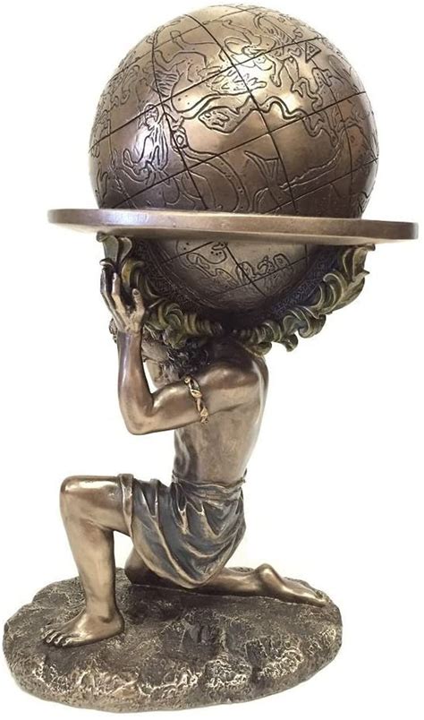 Atlas Carrying The World Myth And Legend Statue Etsy