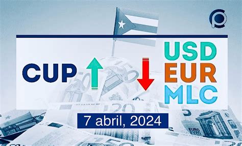 CotizaciÓn Dólar Euro Mlc En Cuba Hoy 7 De Abril De 2024 En El Mercado