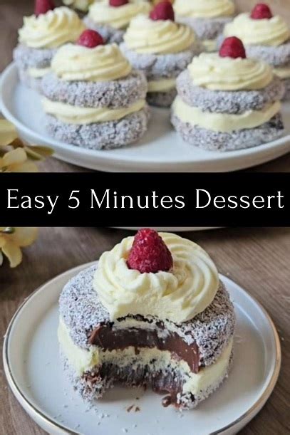 Easy 5 Minutes Dessert Food Menu