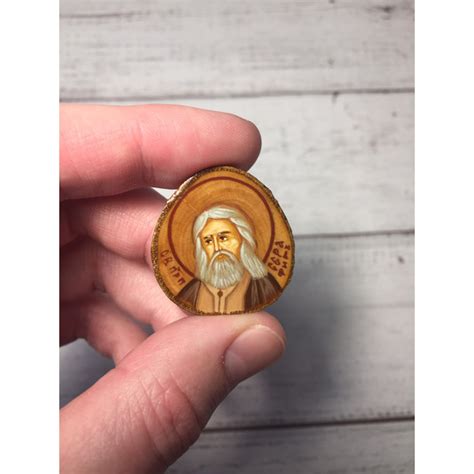 Saint Seraphim Of Sarov Hand Painted Icon Travel Size Ic Inspire