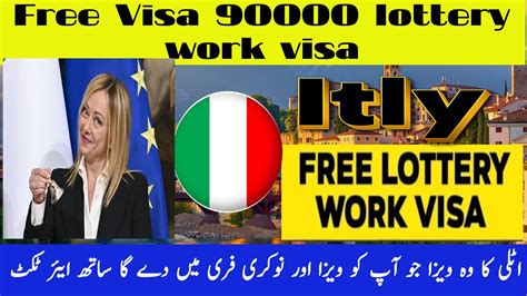 Italy Work Permit 2024 Pakistani Got 90000 Free Work Permit Visa 2024