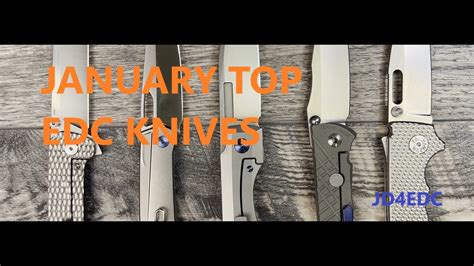 January Top EDC Pocket Knives YouTube