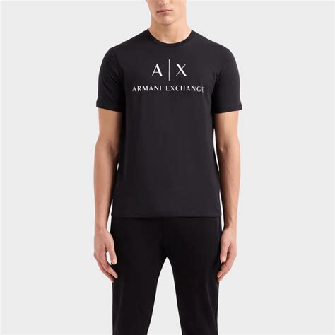 Armani Slim Fit Chest Logo T Shirt In Black Cotton Mens Suit