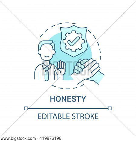 Honesty Concept Icon Vector Photo Free Trial Bigstock