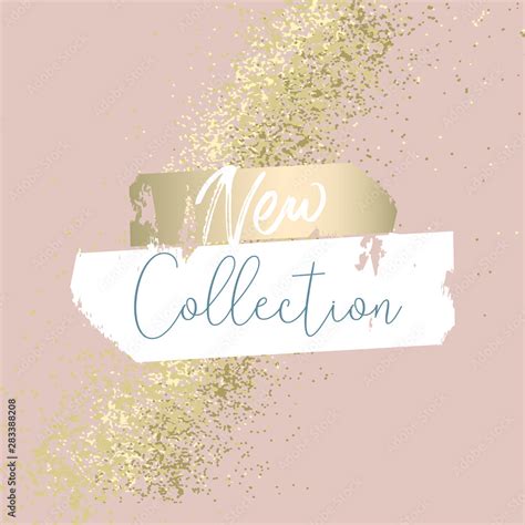 Elegant Luxury Nude Rose Pink Blush And Gold Glitter Brush Stroke Background Chic Trendy Print