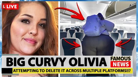 Big Curvy Olivia Goes Viral For Requesting Bigger Plane Aisles Famous