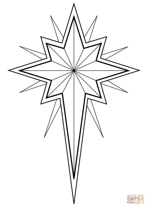 Dibujo de Estrella de Navidad para colorear | Dibujos para colorear ...