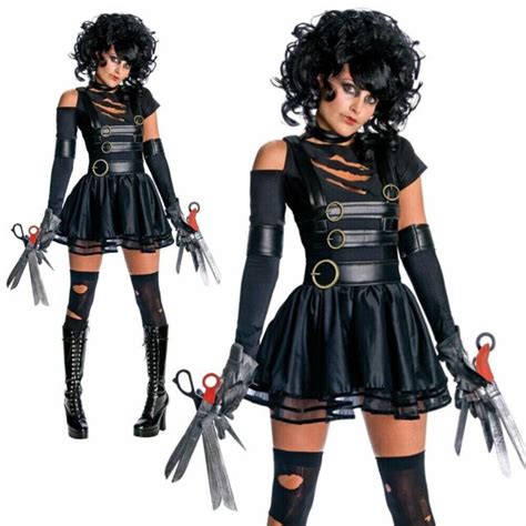 Licensed Miss Scissorhands Costume Ladies Edward Womens Halloween Fancy Dress Ou Ebay