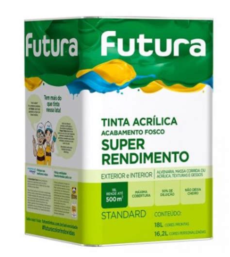 Tinta Acr Lica Super Rendimento Concreto L Futura Tintas Casa