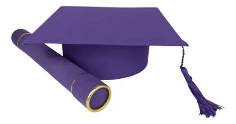 Capelo E Canudo De Formatura Roxo Adulto Parcelamento Sem Juros