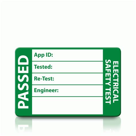 Pat Stickers Labels Medium Pass Pat Testing Label Supplier