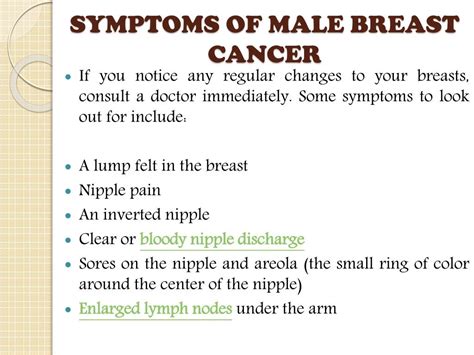 Ppt Male Breast Cancer Symptoms Diagnosis And Treatment Powerpoint Presentation Id7545951