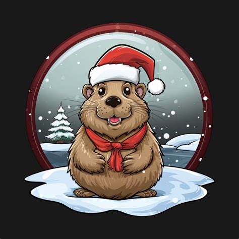 Beaver Christmas by style-couture in 2024 | Christmas tshirts ...