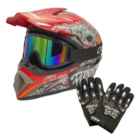 KASK CROSSOWY ENDURO QUAD LEKKI RĘKAWICE GOGLE za 279 zł z Szczucin