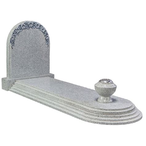 Grey Granite Kerb Set Rising Steps And Floral Carving C J Ball