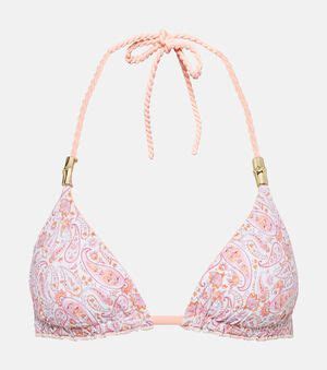 Buy Heidi Klein Printed Reversible Bikini Top Multicoloured At