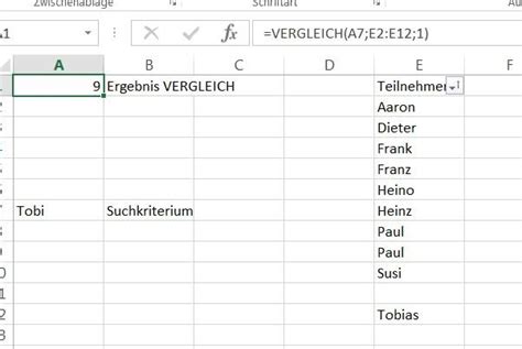 Excel Vergleich Funktion Mit Beispiel Erkl Rt