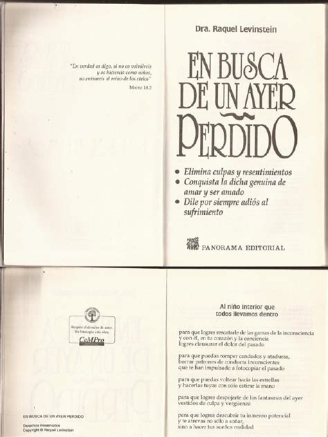 En Busca De Un Ayer Perdido Pdf Pdf Free Pdf