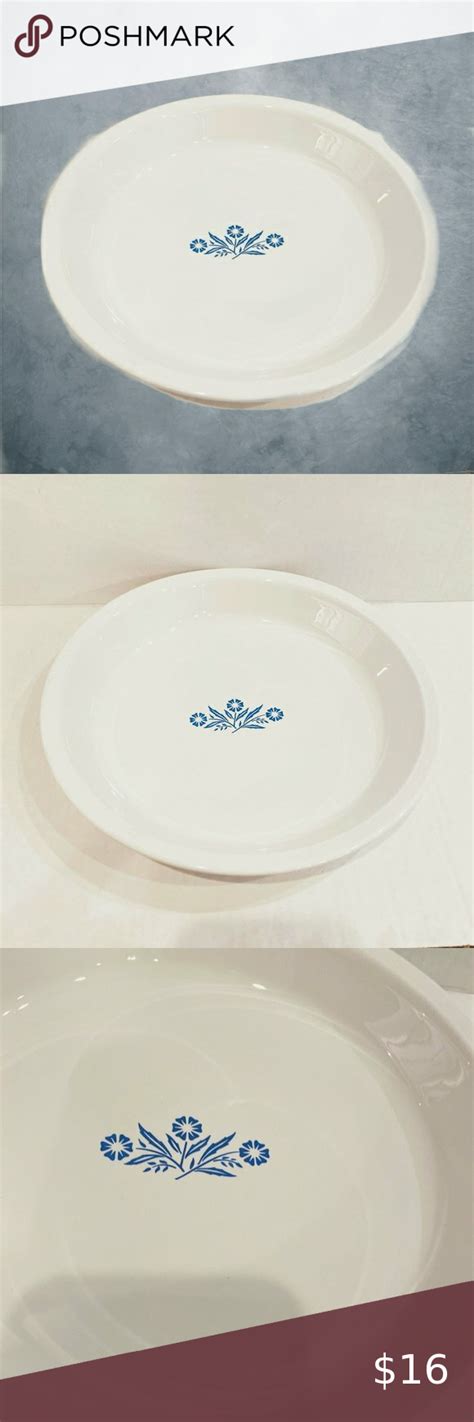 Vintage Corning Ware Blue Cornflower Pie Plate Farmhouse Pie Plate