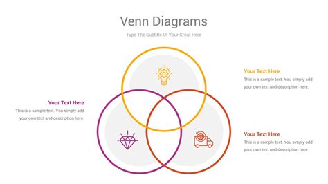 Venn Diagrams PowerPoint Template | Powerpoint templates, Venn diagram ...