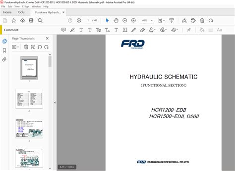 Furukawa Hcr Edii Hcr Edii D Ii Hydraulic Schematic