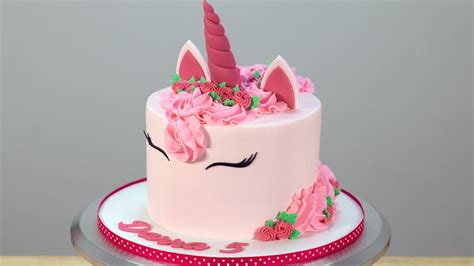 Pink Unicorn Cake Tutorial Youtube