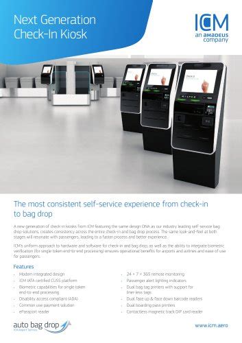 Check In Kiosk Amadeus IT Group SA PDF Catalogs Technical