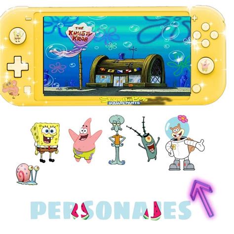 Nintendo Switch De Bob Esponja Dibujos Manualidades Pato