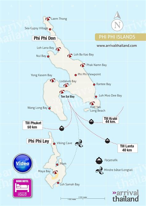 Thailand Beach Map