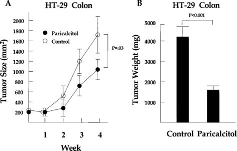 Paricalcitol And Ht Colon Cancer Cell Xenografts In Nude Mice Ht