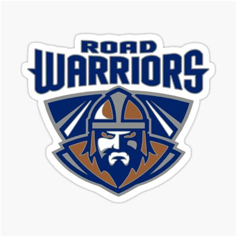 "Road Warriors Sports Logo" Sticker by DavidAyala | Redbubble