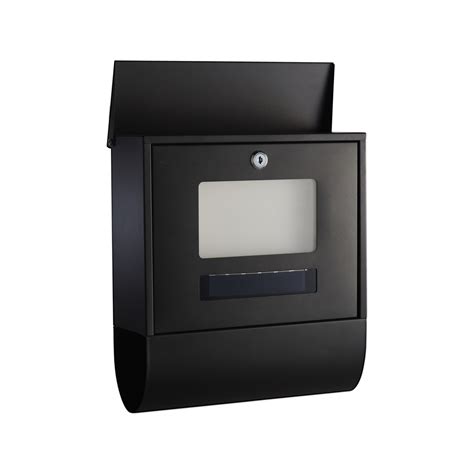 Sandleford Black Solar Wall Mount Letterbox Bunnings Australia