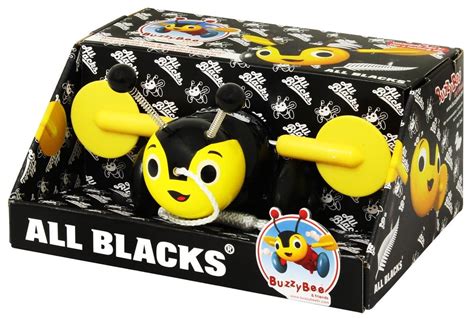 All Blacks Buzzy Bee Pull Along Wooden Toy Whitcoulls