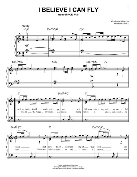 I Believe I Can Fly | Sheet Music Direct