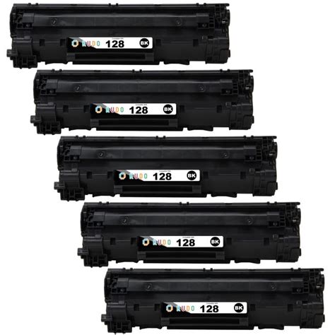 Compatible Canon 128 Toner Cartridge Black 3500b001aa 5 Pack