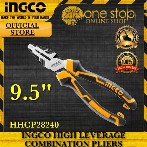 Ingco High Leverage Combination Pliers Inch Hhcp Osos