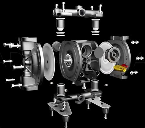 Diaphragm Pump Animation