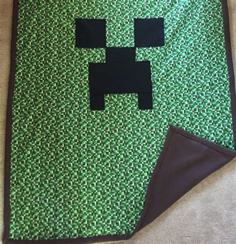 Minecraft Inspired Throw Blanket