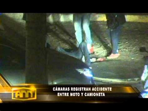 CAMARAS DE SEGURIDAD CAPTAN ACCIDENTE EN VICTOR LARCO YouTube