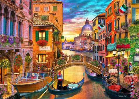 Puzzle Canale Grande Venedig Teile