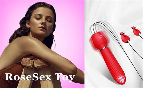 Rose Sex Toys Electric Breast Massage G Spot Vaginal Clitoral Stimulator Adjustable Vibrating