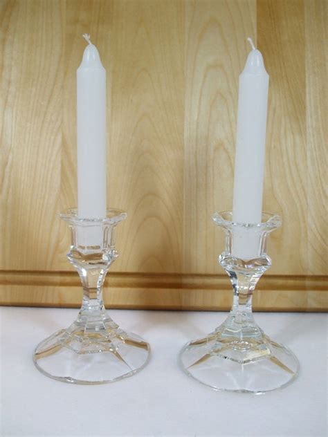 Vintage Lenox Lead Crystal Candle Holder made in Austria-set