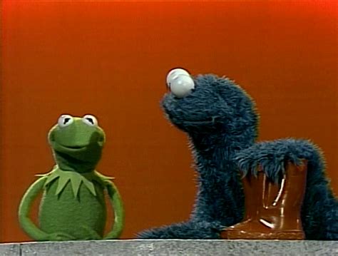 Cookie Monster and Kermit - Muppet Wiki