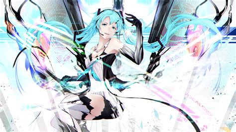 Wallpaper Drawing Illustration Anime Girls Vocaloid Hatsune Miku